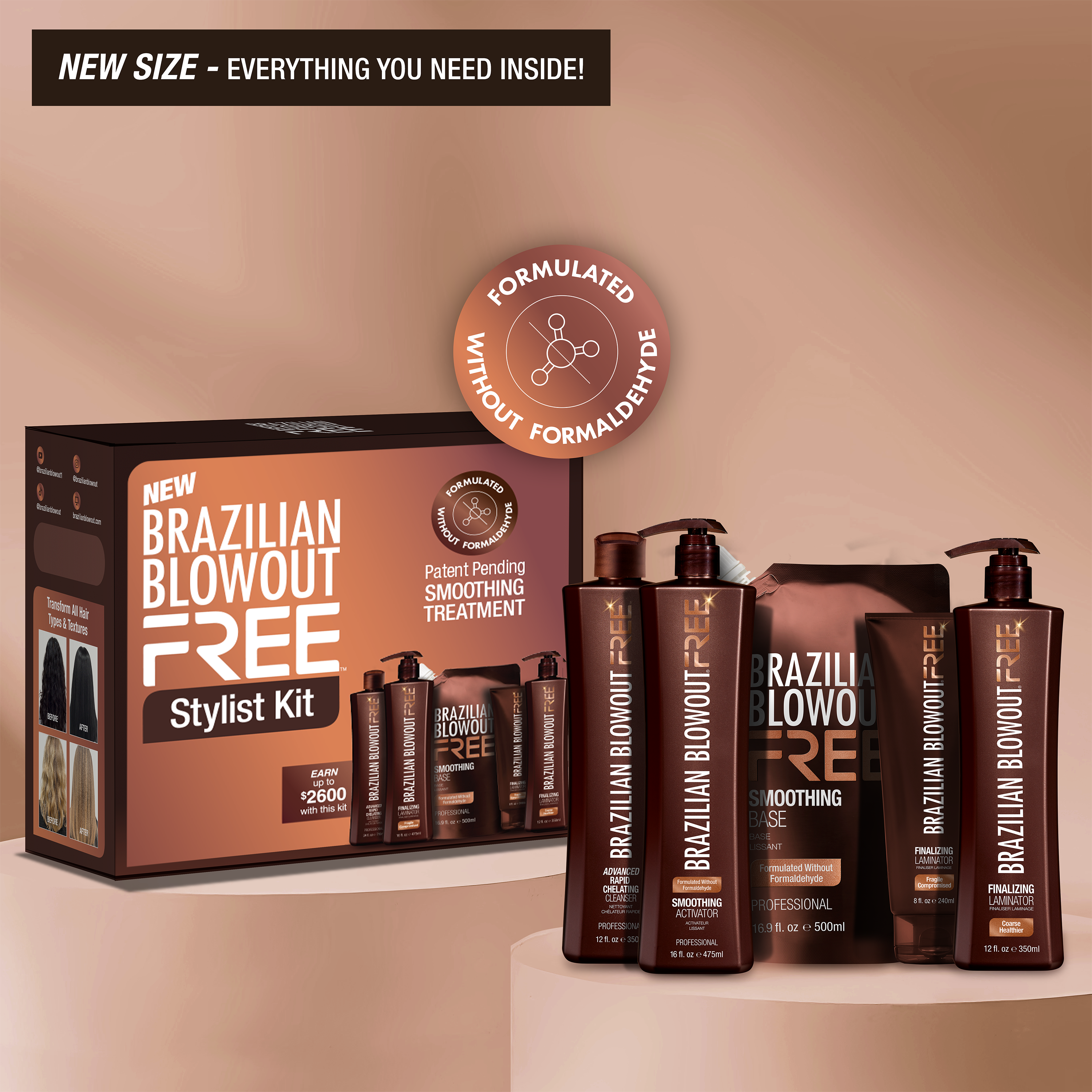 Brazilian Blowout Large Multi-Service Bundle
